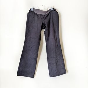 MotherHood Maternity Black Wide-Leg Pants Size Large